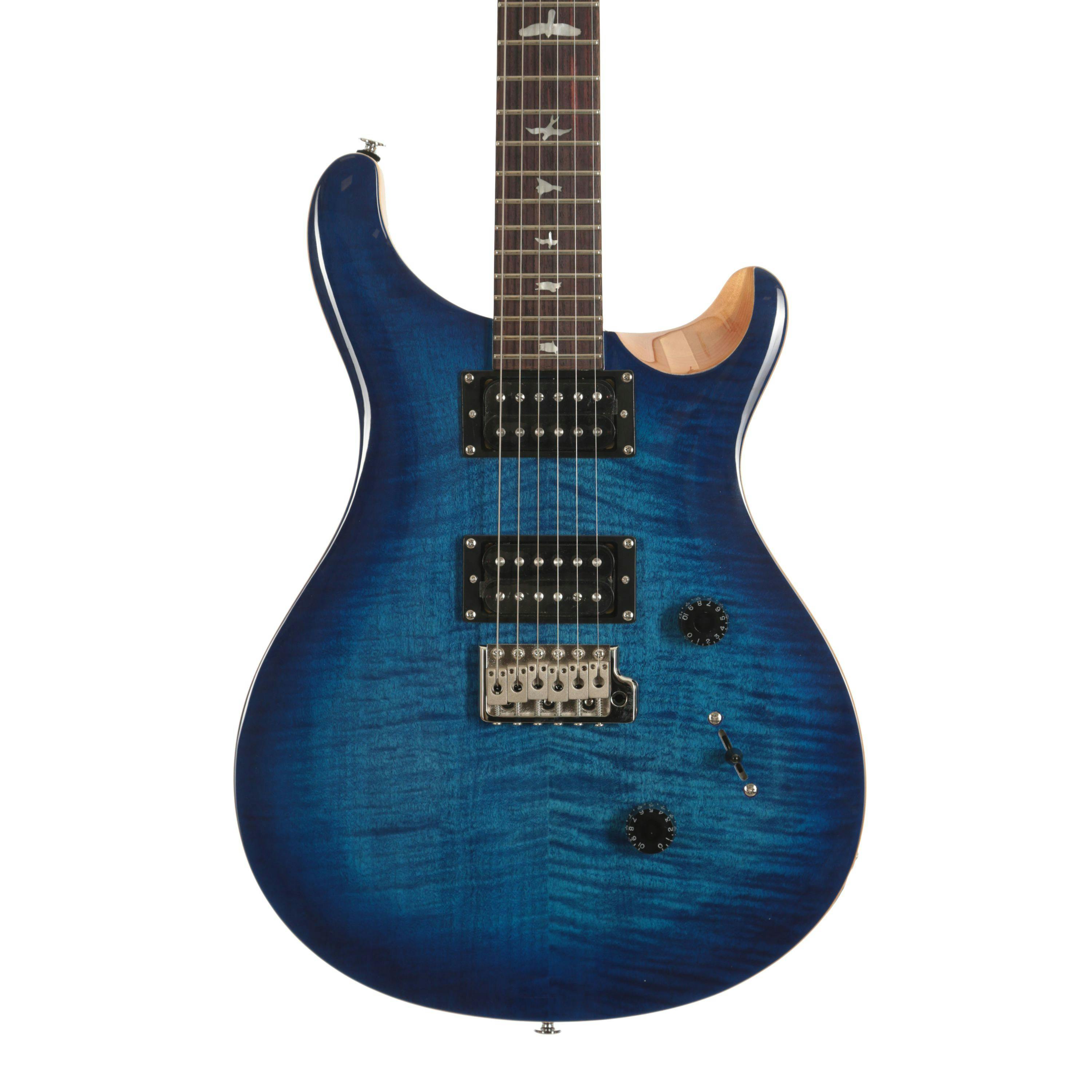 PRS SE Custom 24 Electric Guitar in Faded Blue Burst - Andertons